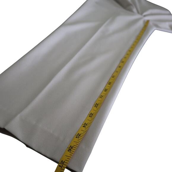 Talbots Womens Classic Side Zip Pants Size 10 Slim Fit Cream Tailored Crease - Picture 11 of 12